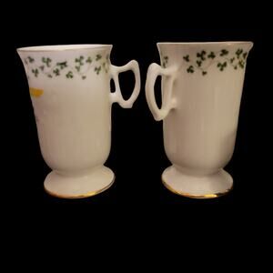 Irish Coffee Porcelain Cups Mugs Royal Tara Made In Ireland
